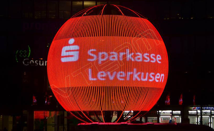 德国勒沃库森储备银行LED软屏项目