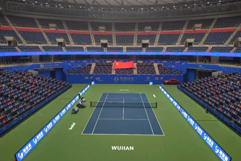 武汉网球果真赛户外LED显示屏项目