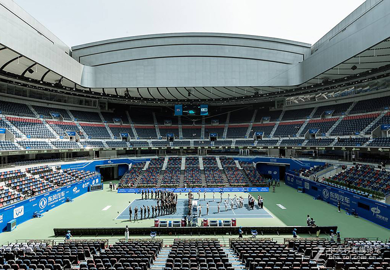 武汉网球果真赛户外LED显示屏项目
